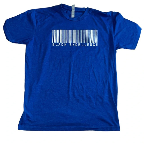 Next Level Apparel Other - Next Level Black Excellence Blue Knit Shirt Sz M